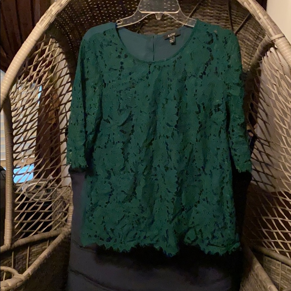 Beautiful Green 3/4 blouse